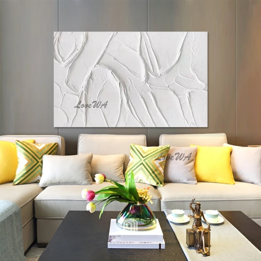 

Modern European Art Frameless Picture Wholesale Simple Abstract Wall Decorations For Living Room Canvas Roll Acrylic Painting