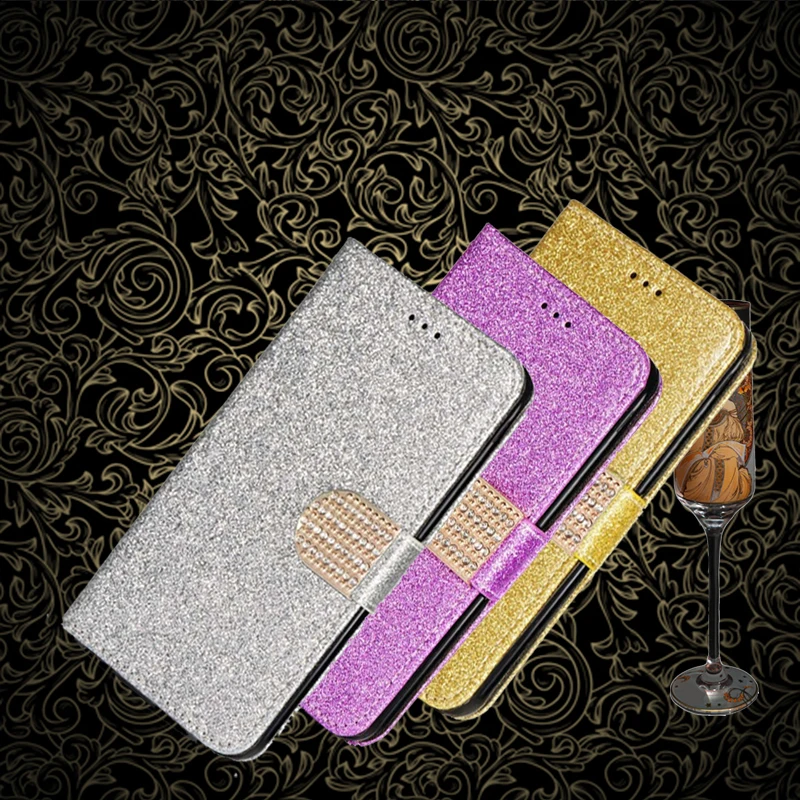

Bling Diamond Leather Wallet Leather Case For oppo F1s F3 F5 F7 F15 Youth Lite F1 F9 F11 F17 F19 Pro Plus 5G phone cover