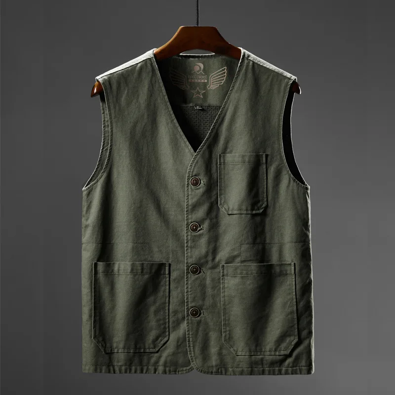 

Men Military Waistcoat Many Pockets Vest Sleeveless Jacket Plus Size 6XL 7XL 8XL Large Male Travel Coat Army Tactical Clothing