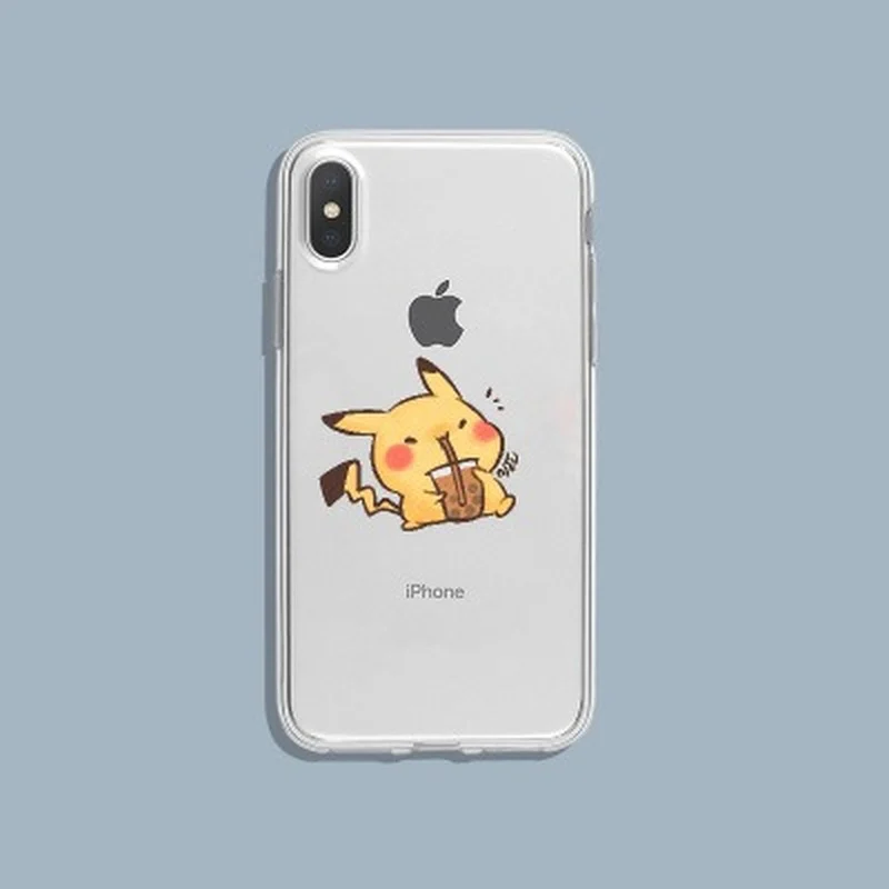 Чехол для телефона с изображением покемона Пикачу IPhone 13 12 11 Promax X Xr Xs Max 7 8 Plus милый