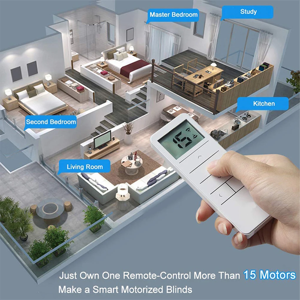

Curtain Motor Phone APP Remote Control Blind Motor Voice Control WiFi Smart Curtain Driver US Plug