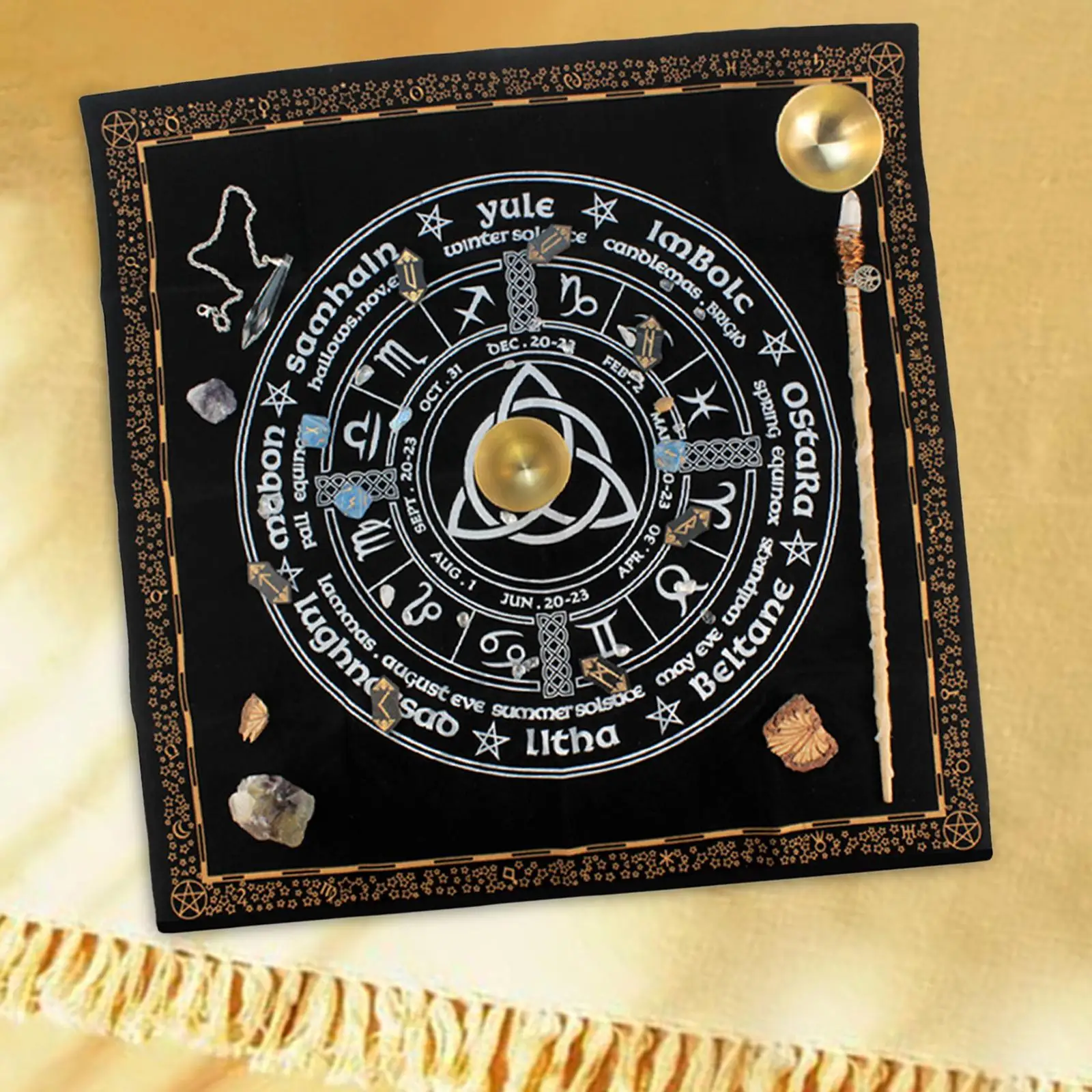 

Тканевая скатерть для Таро-карт, 19, 29 х19, 29 дюймов