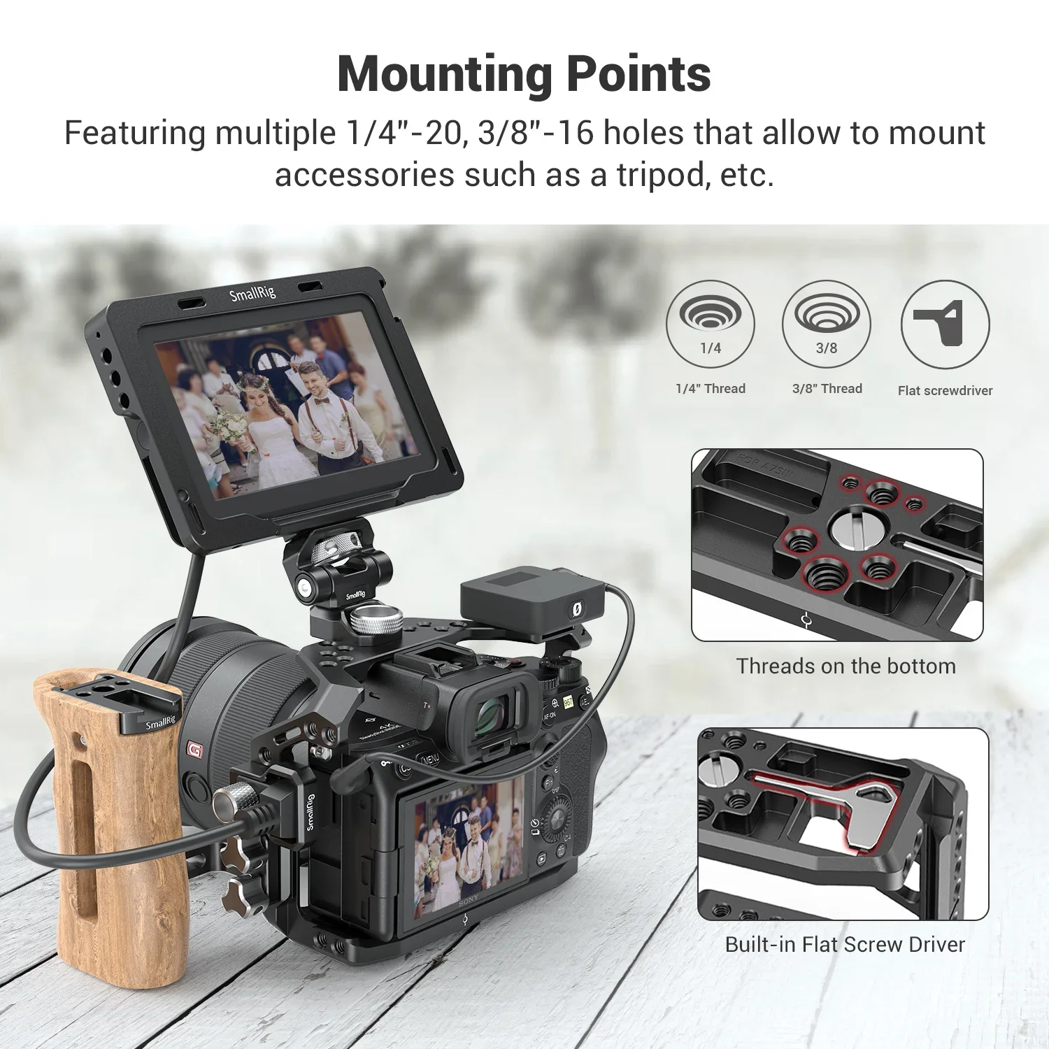 Клетка SmallRig a7s3 A7siii для цифровой зеркальной камеры Sony Alpha 7S III клетка с креплением
