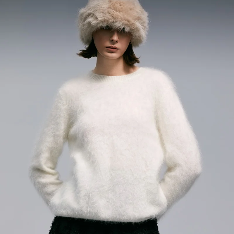 Женская одежда WinvyNee повседневные свитера из чистого матового кашемира с круглым