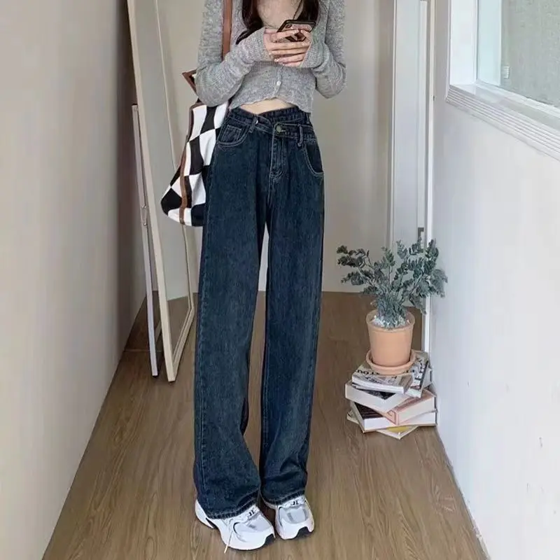 

Baggy Jeans Women Women's Pants Vintage Jeans Woman High Waist Streetwear Denim Y2k Korean Fashion Female Clothing Clothes Q241
