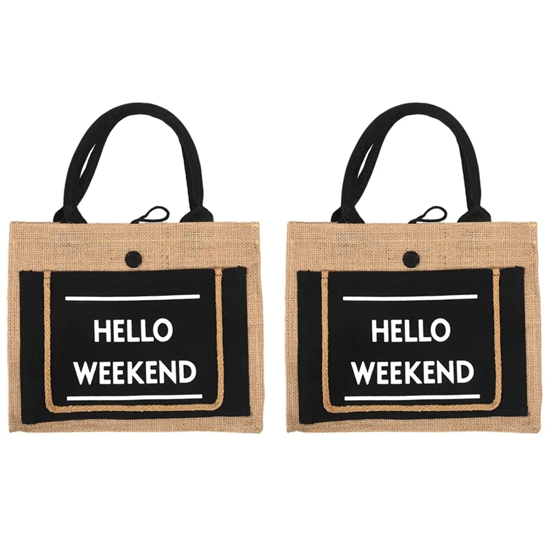 

2X Linen Luxury Handbag Large Capacity Female Casual Shoulder Bag Ladies Daily Handbag