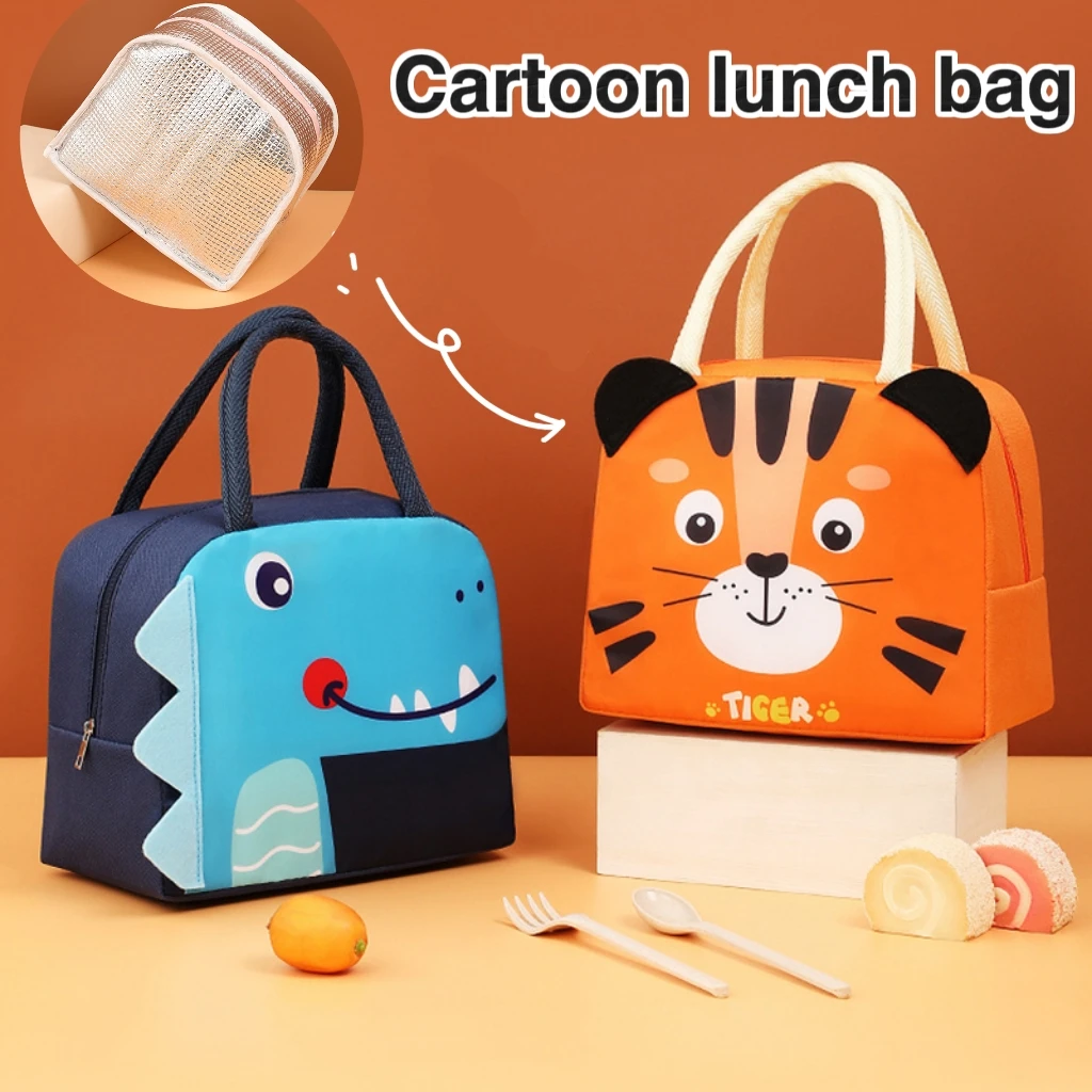 

Lunch Food Storage Bags Children Special Lunchbox Aluminum Thermal Bags Foil Durable Waterproof Insulated School Work Food Bags