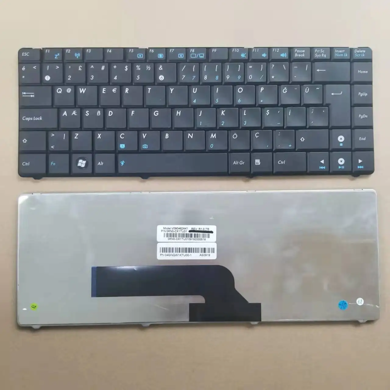 

New For Asus k40 k40ab k40ac k40ad k40af k40c k40id k40ie k40ij X8A Series Turkish TR Laptop Keyboard Black V090462AK1