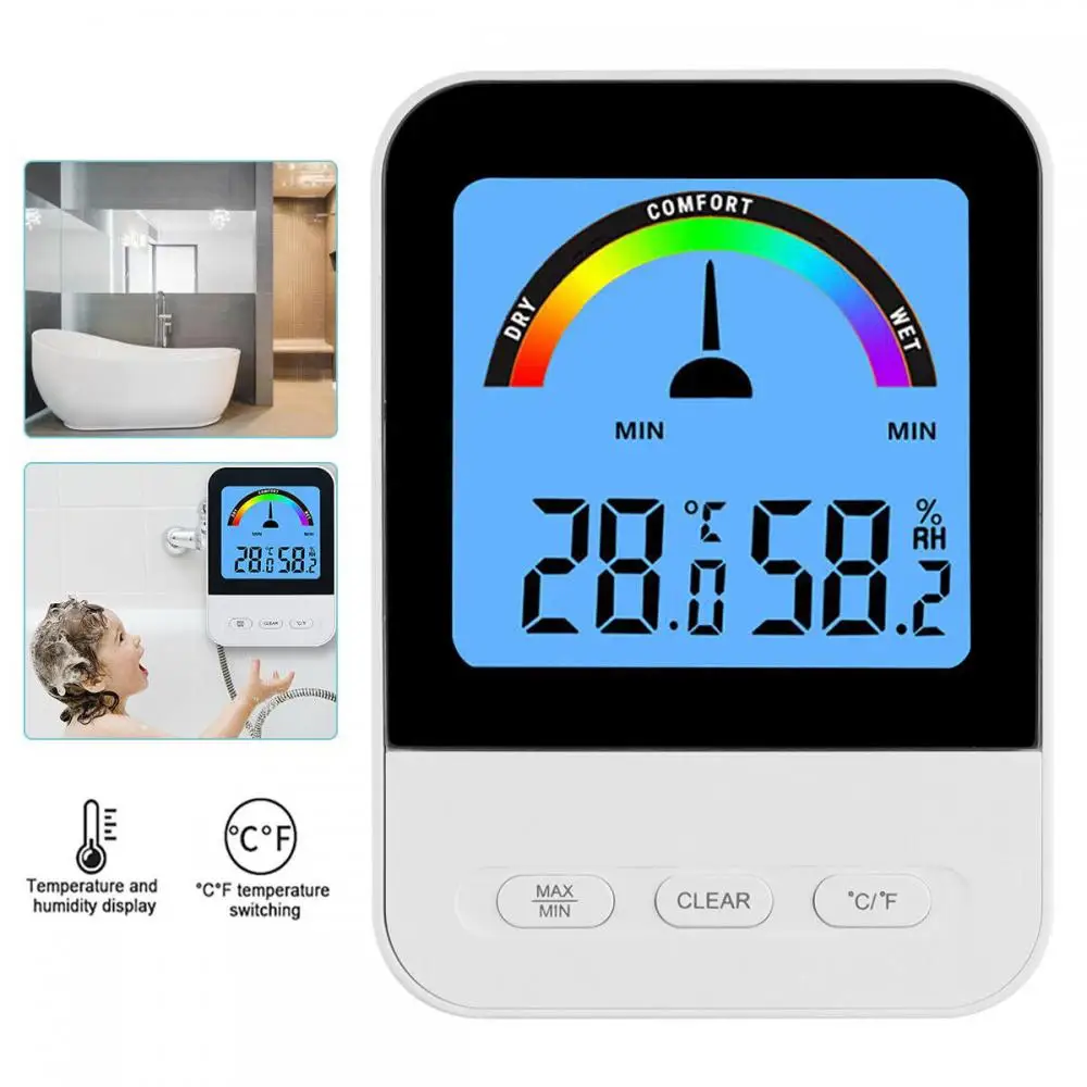 

Indoor LED Digital Thermometer Hygrometer Room Electronic Hygrometer Thermometer Thermometer Dry and Wet Comfort Guidance