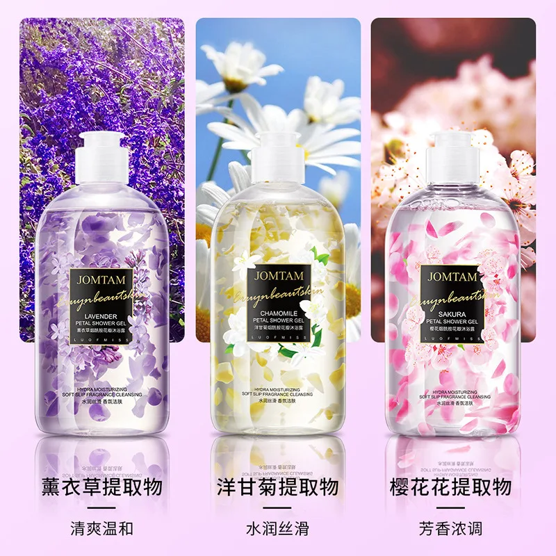 

Chamomile Nicotinamide Petal Shower Gel Moisturizing Whitening Elegant Fragrance Oil Control Cooling Refreshing Body Skincare