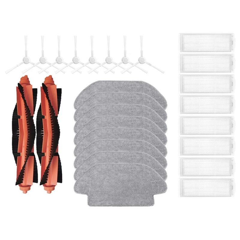 

Main Side Brush Hepa Filter Mop Cloth Replacement Accessories For Xiaomi Robot Vacuum S10, Vacuum S12 B106GL