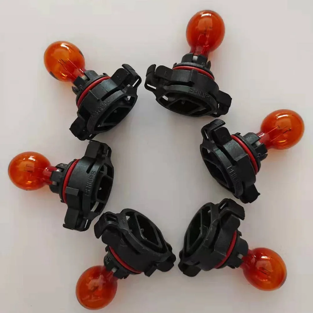 Оригинальная б/у галогенная противотуманная лампа PSY24W PG20-4 12188NAC1 12 В 24 Вт янтарного цвета для BMW Audi светильник, автомобильные аксессуары