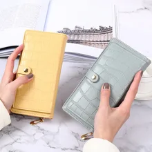 Long Womens Wallet Female Purses Zipper Coin Purse Card Holder Wallets Pu Leather Clutch Money Bag Purses Card Holder Carteira