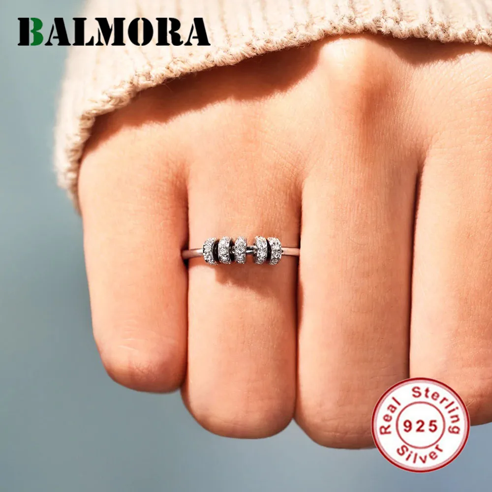 

BALMORA 100% Серебро 925 пробы Против тревоги с фианитом