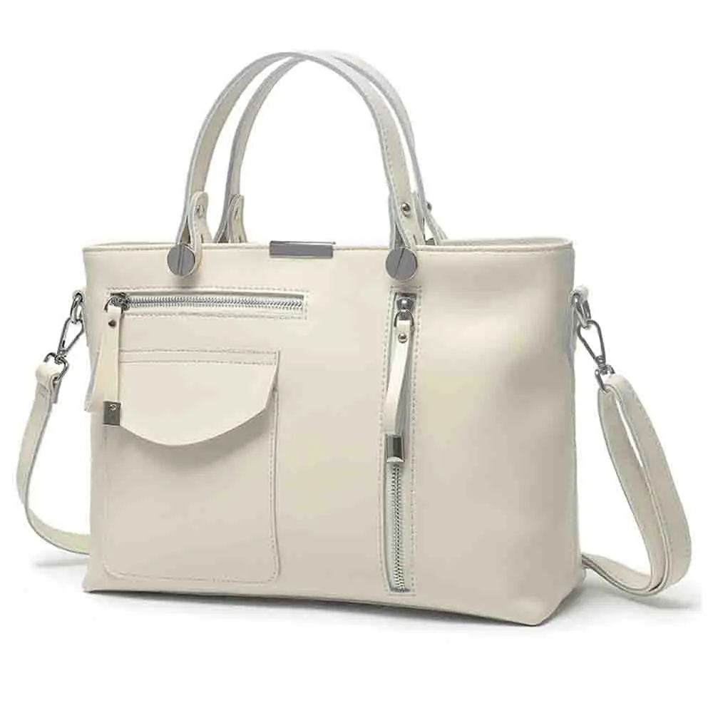 Motingsome Retro Woman Handbag Genuine Leather Work Briefcase Luxury Cowhide Solid Color Ladies Daily Bag Shoulder Hand Bag 2022