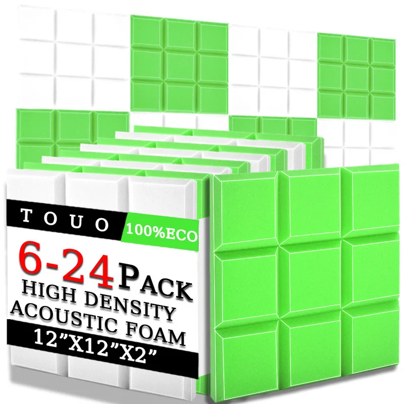 TOUO 6/12/24 шт. 9-блоковая плитка со скошенными краями акустическая пена