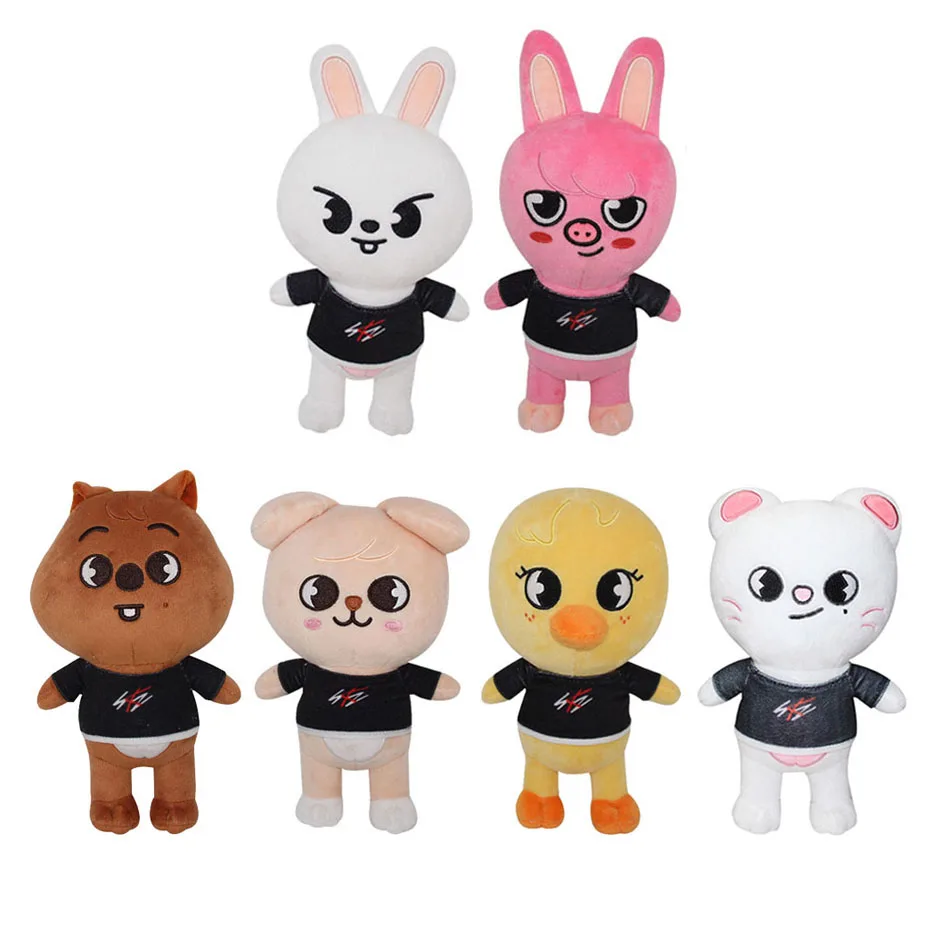 

Skzoo Plush Toys Stray Kids Cartoon Stuffed Animal Plushies Doll Kawaii Character Plush Doll Companion for Kids Adults Fans