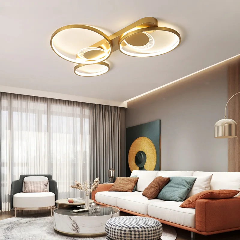 

Chandeliers Lights Nordic Luxurying Fixtures Modern LED For Living Dining Room Bedroom Gold Black Lamps Dimmable Luminarie