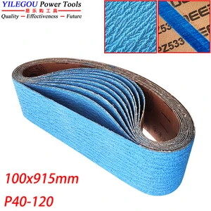 3, 5 шт. 100x915 мм циркониевая глиноземная шлифовальная лента. PZ533, 4*36 дюймов, абразивный ремень для металлической нержавеющей стали. Girt 40 60 80 100 120