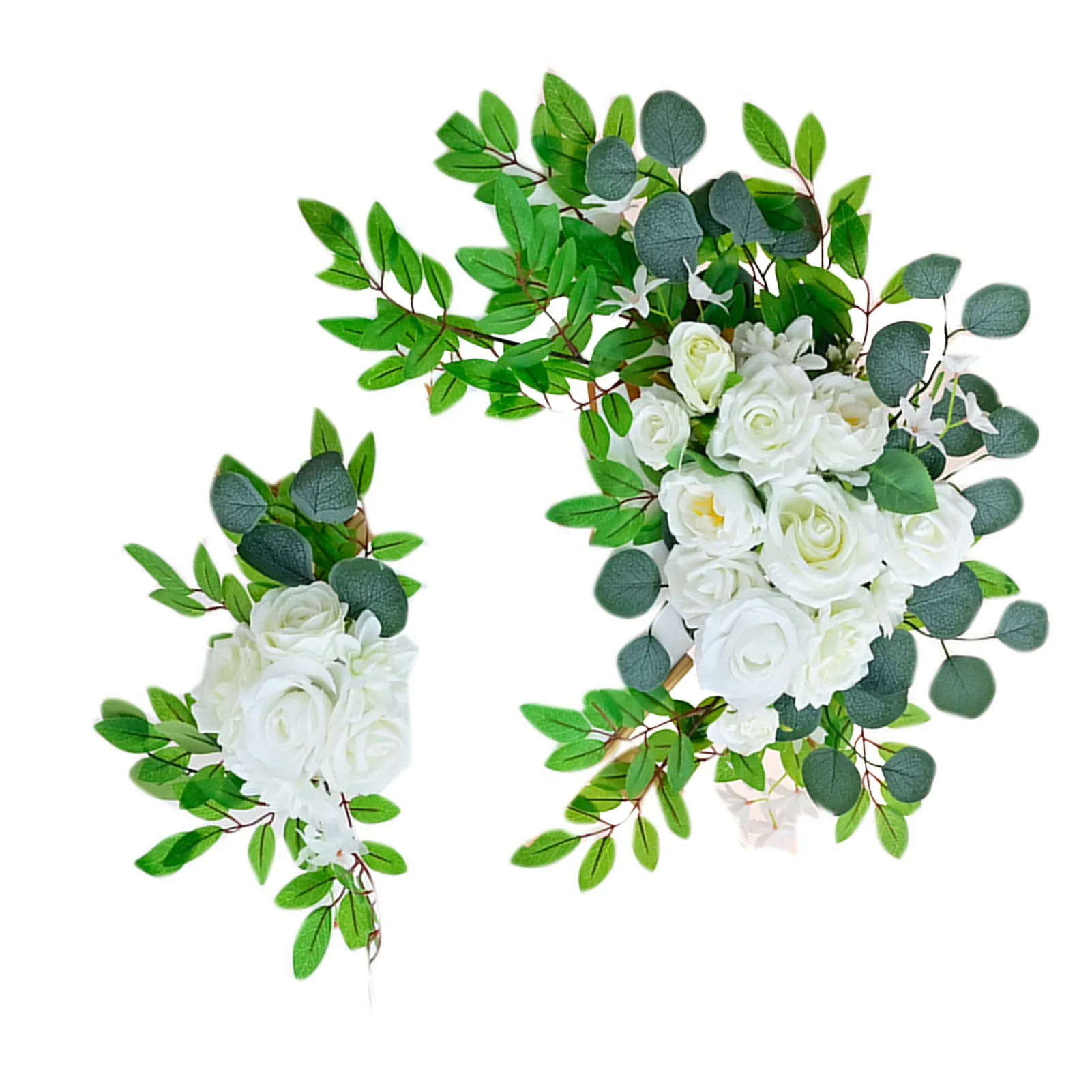 

Wedding Arch Flowers Simulated Flower Swag Fake Floral Display For Holy And Pure Wedding Ceremony Holiday Decoration