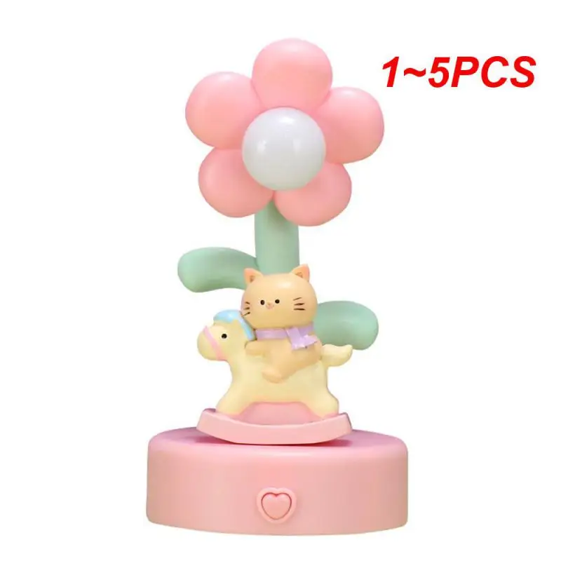 

1 ~ 5 шт. маленькая настольная лампа в форме цветка Милая прочная Высококачественная декоративная лампа высокого качества светодиодная Ночная подсветка для детей мультфильм