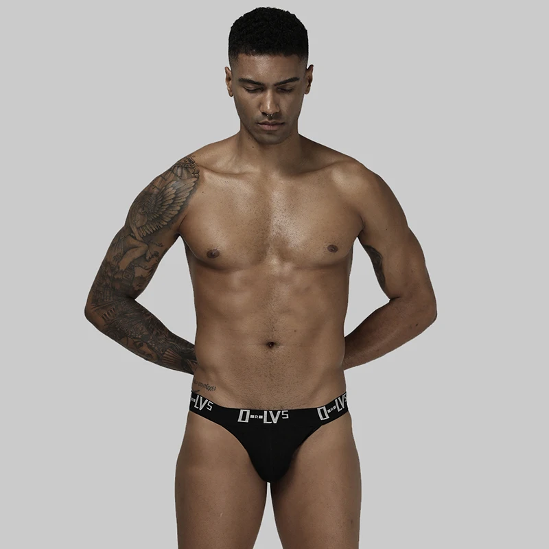 

ORLVS Thongs Sexy Cross Belt Double Side Logo G-strings Soft Breathable High Elastic Matte Fine Velvet Wide Belt Mens Underwear