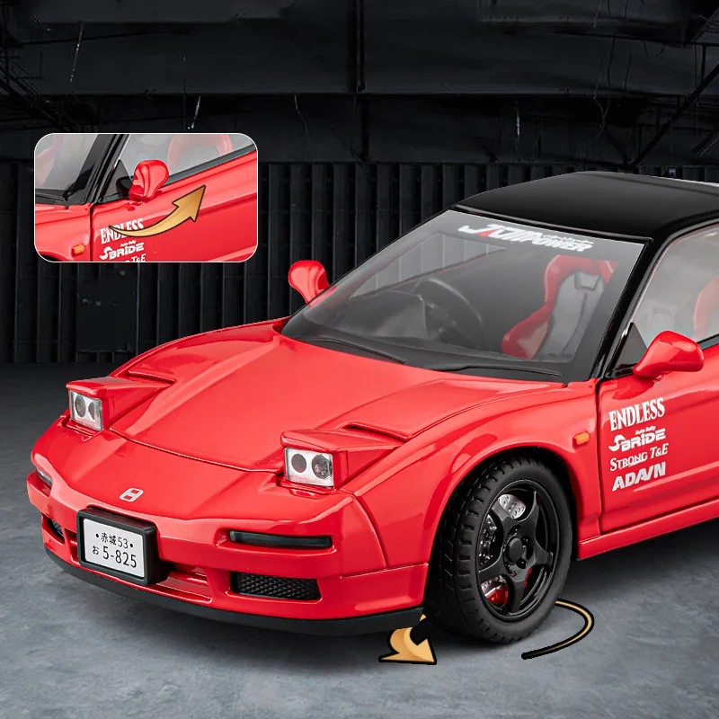 1:24 HONDA Acura NSX MK1 NA1 модель спортивного автомобиля из сплава литая под давлением