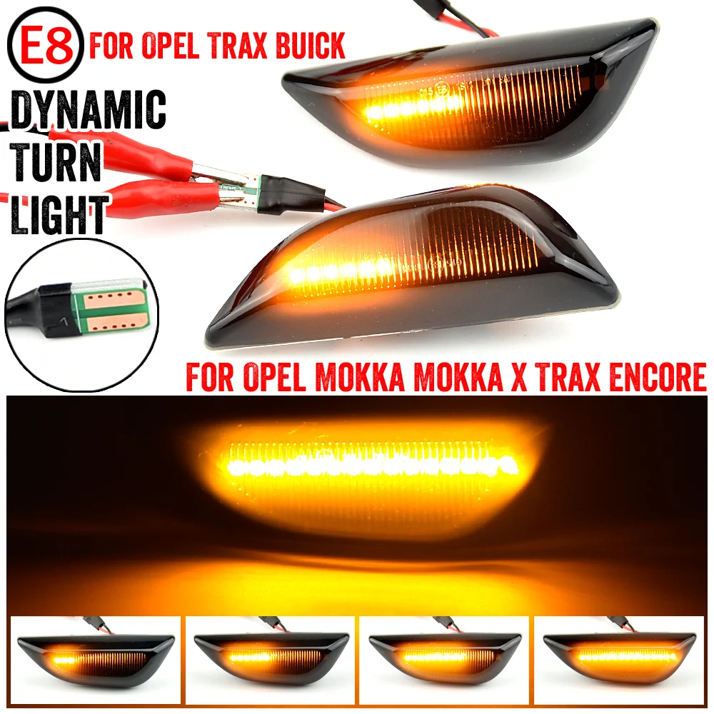 

2 шт., динамические фонари для поворота для Opel Mokka X Chevrolet Trax Buick Encore 2013-2020