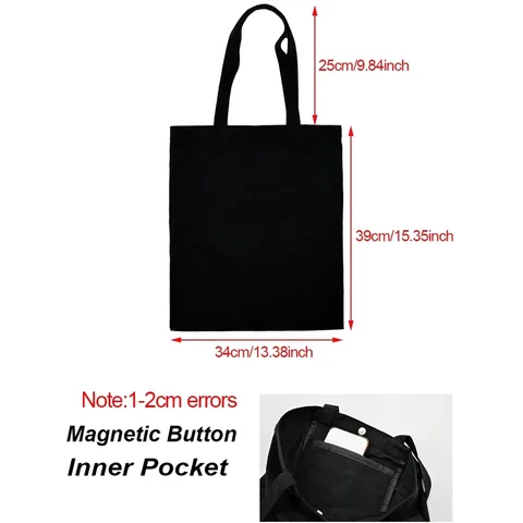 Женская холщовая сумка-тоут с принтом в ассортименте