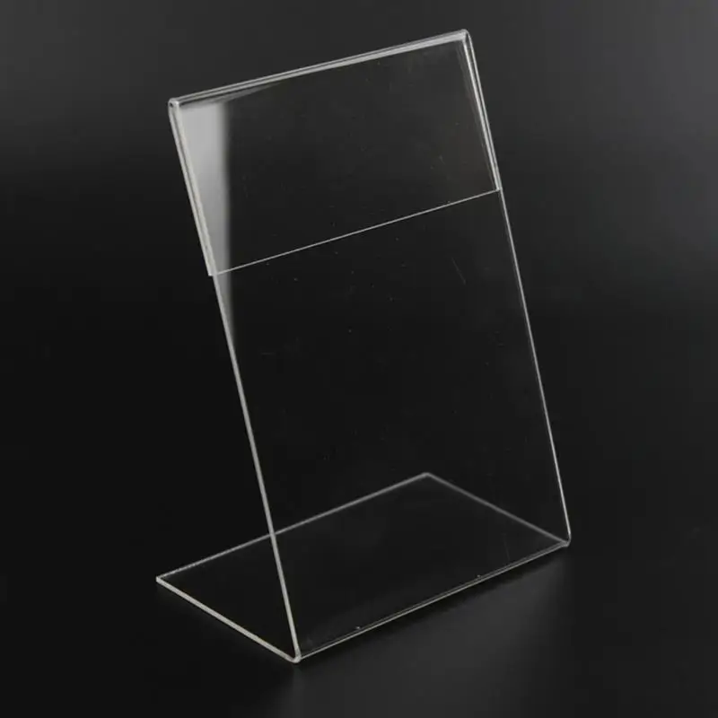 

9Pcs Transparent Acrylic Display Stand Desk Shelf High Quality Display Card Stand Office Business Stand Desktop Holder