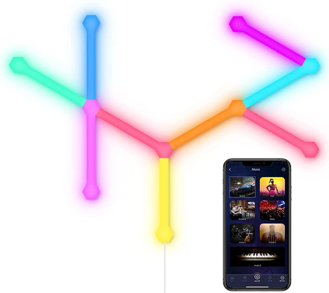 

RGB Smart LED Light Strip Works with Alexa Google Voice Remote Control Color Changing