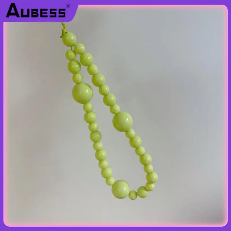 

1 Pcs Beaded Phone Chain Convenient Universal Anti-lost Phone Charm Strap Portable Lightweight For Phone Plastic