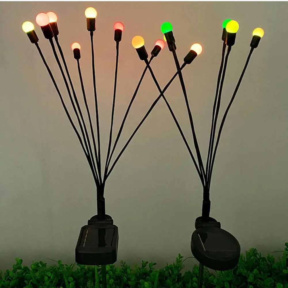 

Solar Lamp Waterproof Non-Glaring Wide Application Decorative Plastic Outdoor LED Firefly Lights Garden Ornament