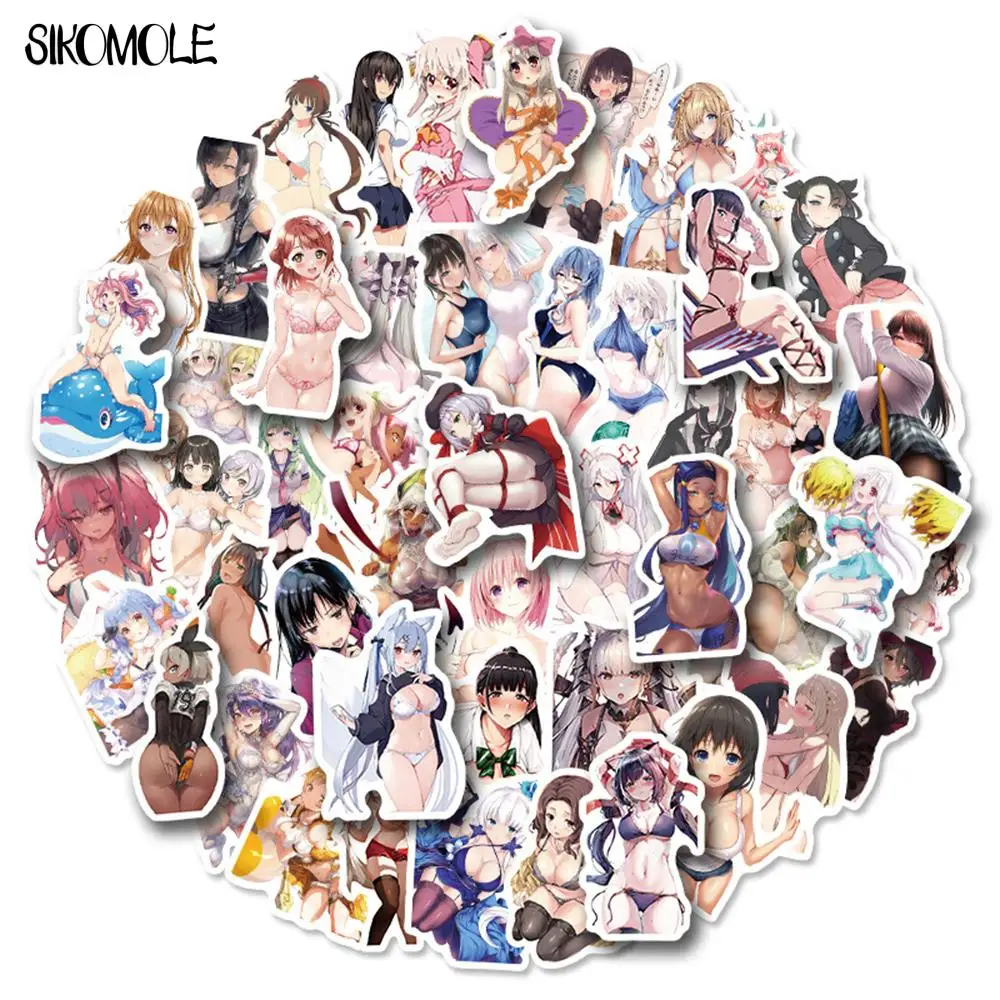 

10/30/50 шт., аниме наклейки для багажа, скейтборда, ноутбука, велосипеда