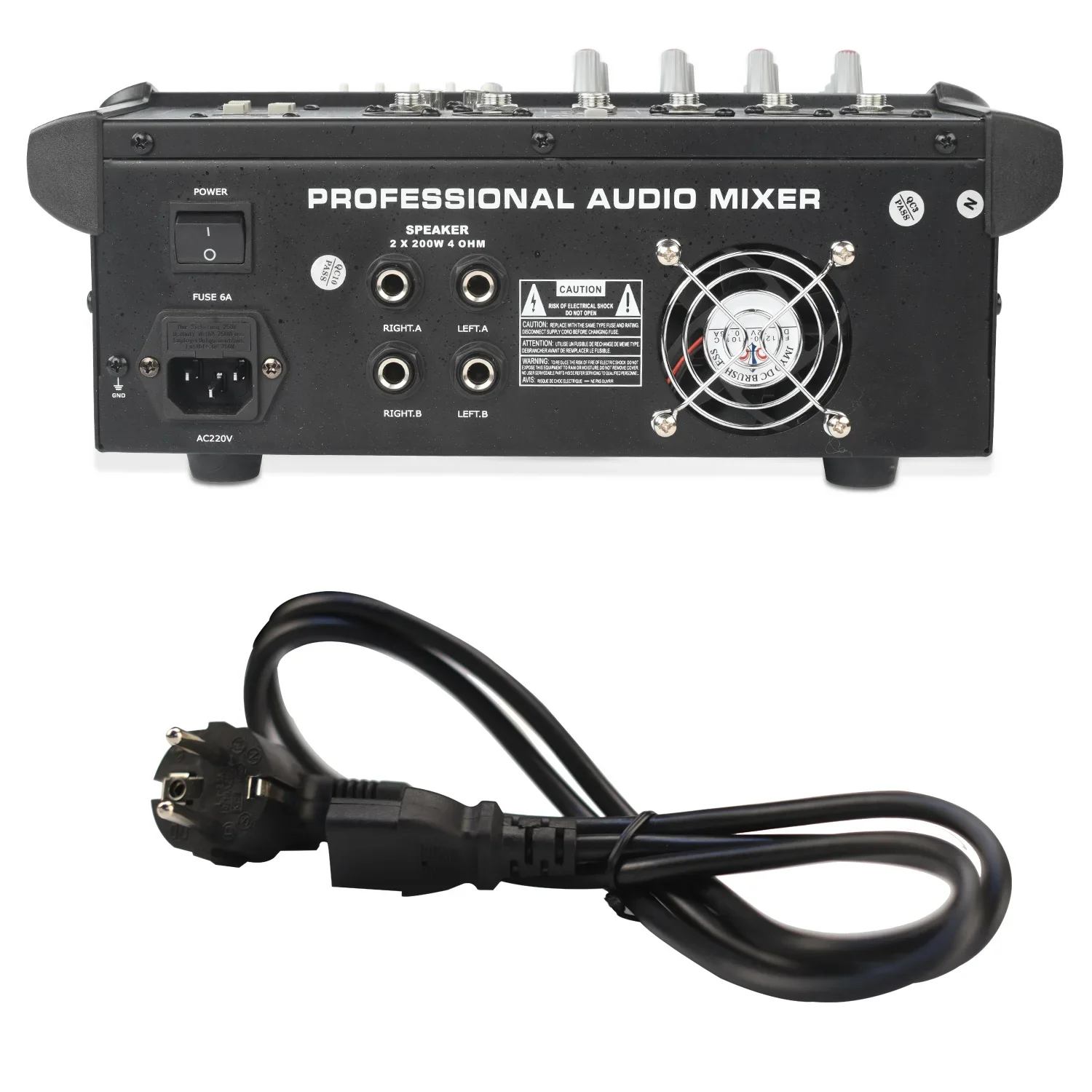 микшерный пульт с усилителем Усилитель мощности FREEBOSS микшерная консоль 5 каналов