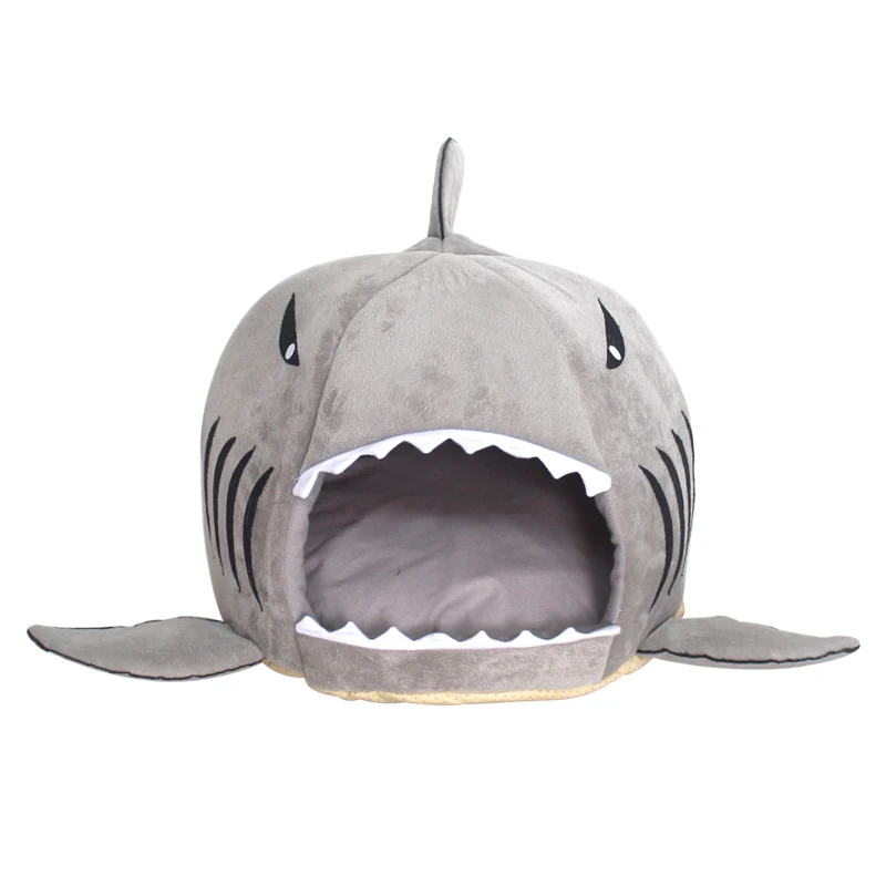 

Shark Cat and Dog Nest Four Seasons Use Cat and Dog Bed Small Pet Bed Soft Strong Breathable Can Be Disassembled for Cleaning