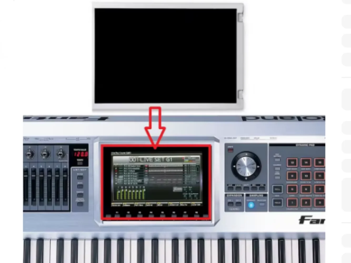 Ремонт ЖК-дисплея для ROLAND FANTOM G6 G7 G8
