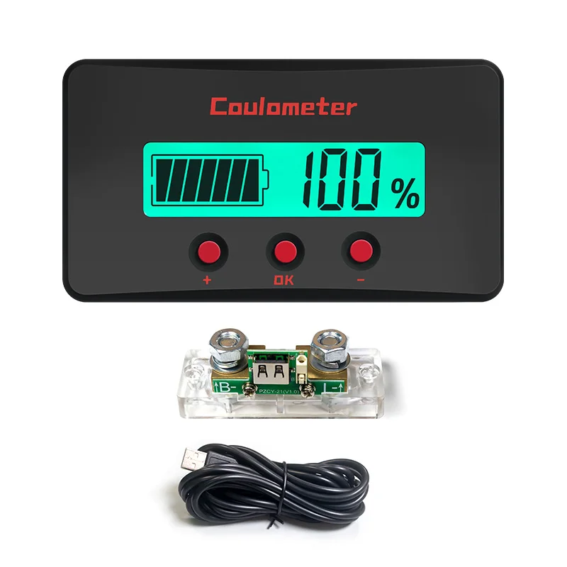 Peacefair DC 8-120V 100A 200A тестер емкости аккумулятора ЖК-экран кулонов 12 В 24 48
