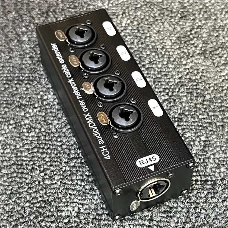 Фото AS95-1Pair 4-канальный 3-контактный удлинитель аудиокабеля XLR или 6,3 мм и DMX над сетевым кабелем, удлинитель аудио сети XLR «папа» + «мама» №1