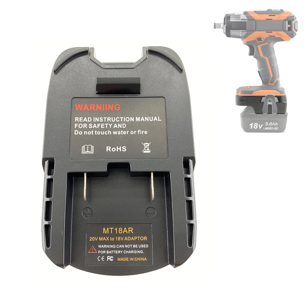 

ZWINCKY Battery Converter Adapter for Makita 18V Li-ion Battery Convert To For Ridgid/AEG 18V Lithium Battery Power Drills Tool