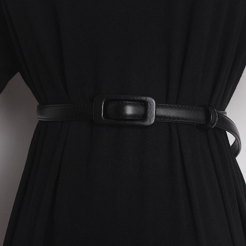 Женский ремень из натуральной кожи TB2558 модельный пояс корсет декоративный узкий