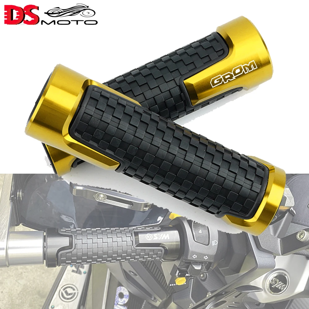 

GROM Handle Bar Grips 7/8" 22MM For HONDA GROM12 MSX125 MSX 125 ABS 2013-2021 2022 Brand New Motorcycle CNC Aluminum Accessories