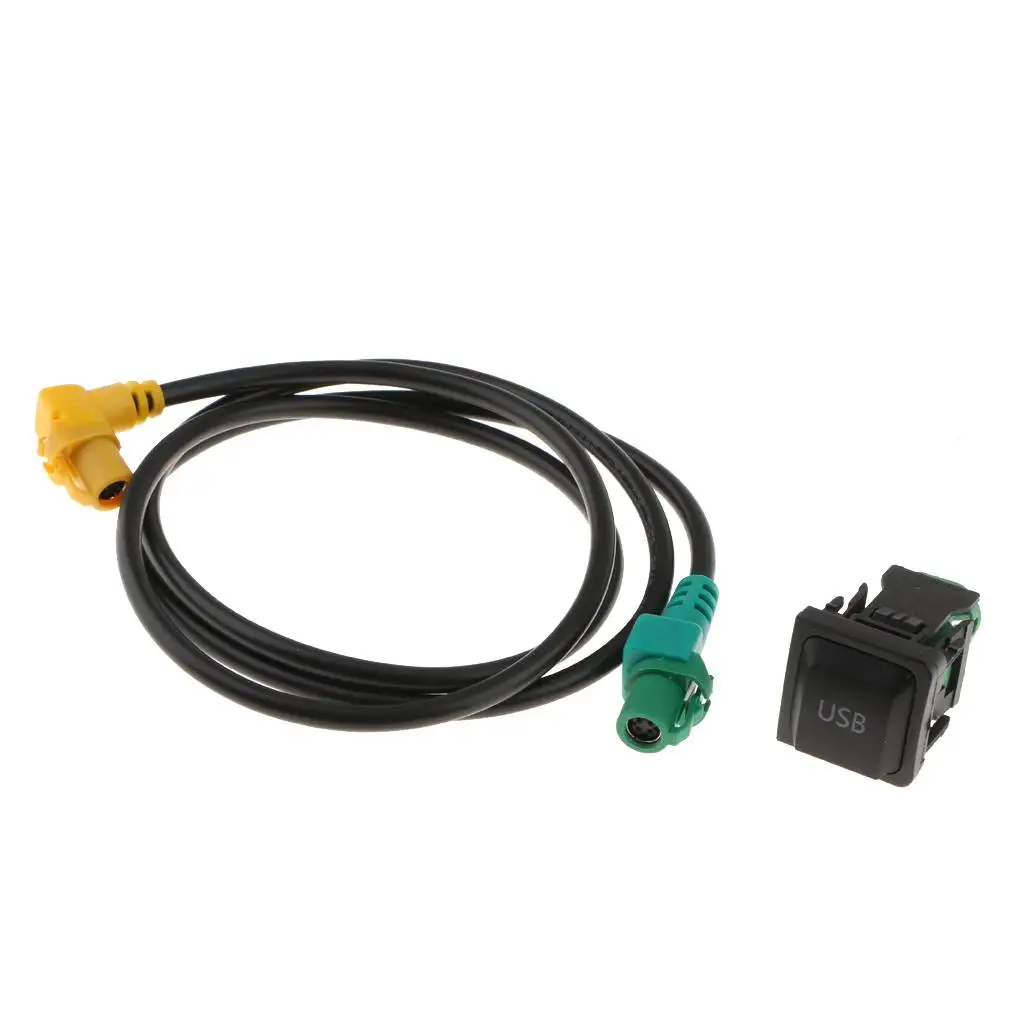 

Автомобильный USB AUX переключатель, розетка проводов, Кабель-адаптер для VW