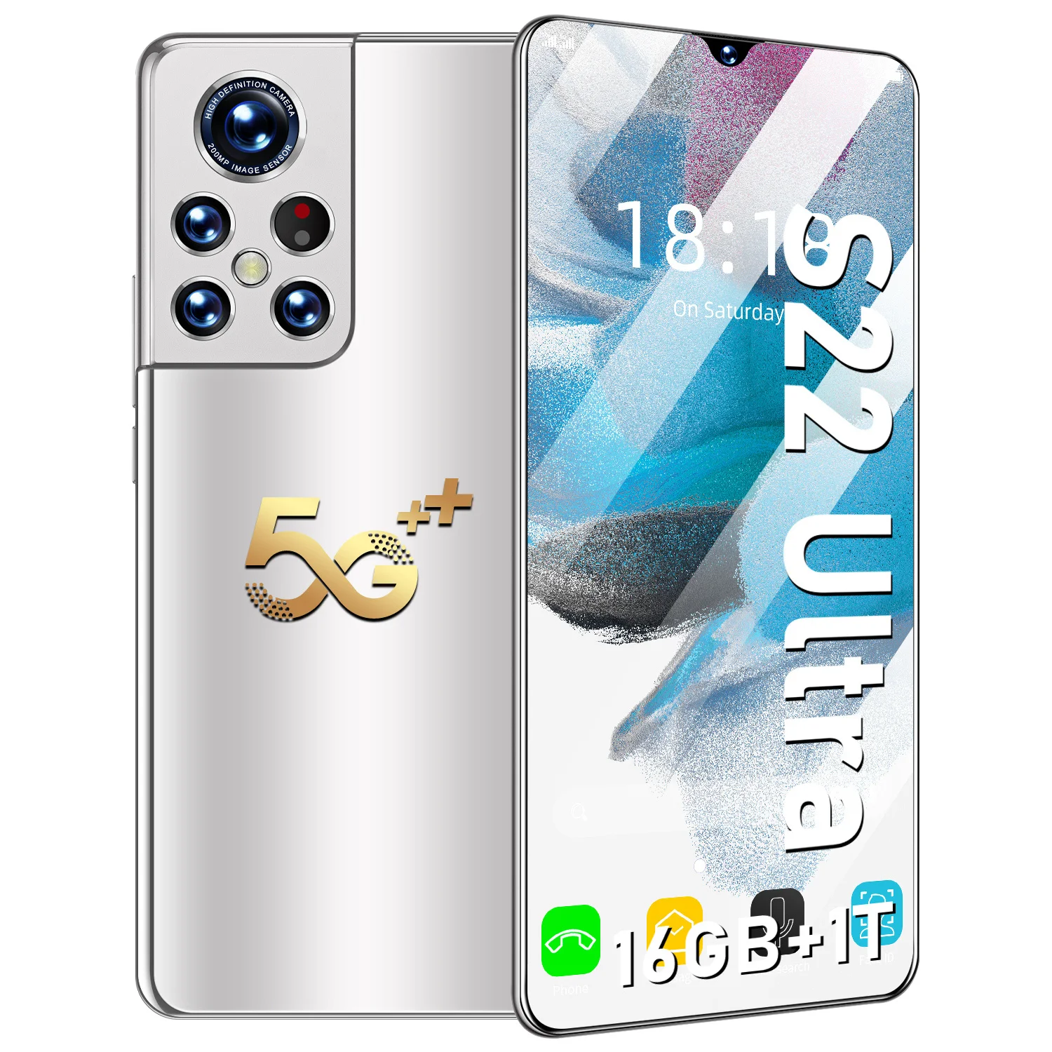 2022 new s22 ultra 6 93 inch android 12 smartphone 16gb1tb cellphones 5g networks global version gps 4872mp hdmobile phones free global shipping