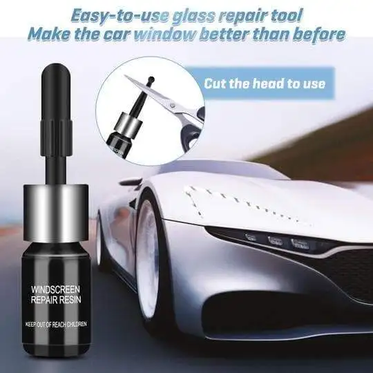 Фото Комплект для ремонта трещин на лобовом стекле автомобиля, инструмент для самостоятельного изготовления лобового стекла, инструмент для фиксации чипсов, трещин, звездообразный нано-жидный наполнитель, ремонт №2