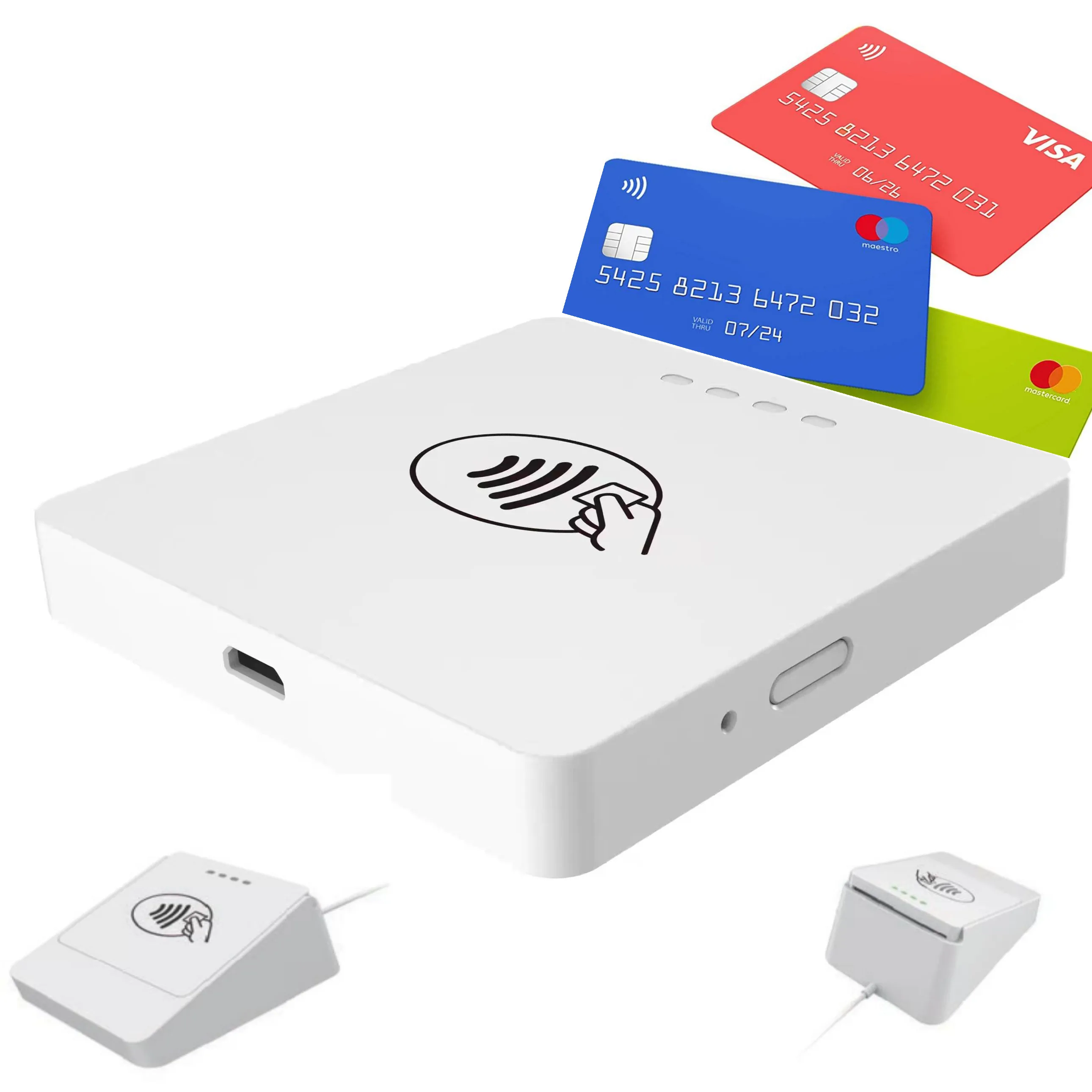 

Smart Square Credit Card Reader For Pos NFC EMV FOR Visa MasterCard American Express IOS ANDROID WINDOWS Certificates