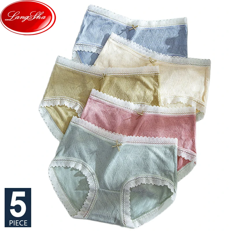 

5PCS/Set Women Panties Cotton Breathable Underwear Female Panty Girls Underpants Sexy Lingerie Pantys for Woman Briefs Intimates