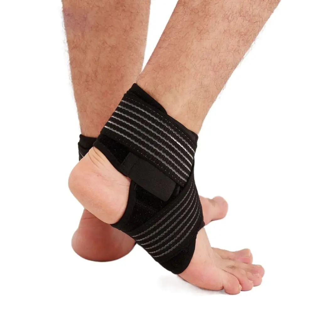 

1 Pair Elastic Strap Ankle Support Brace Badminton Basketball Football Taekwondo Fitness Heel Protector Gym Equipment