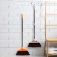 home cleaning floor broom wall mount portable dustpan with comb broom kitchen practicality vassoura portatil household items