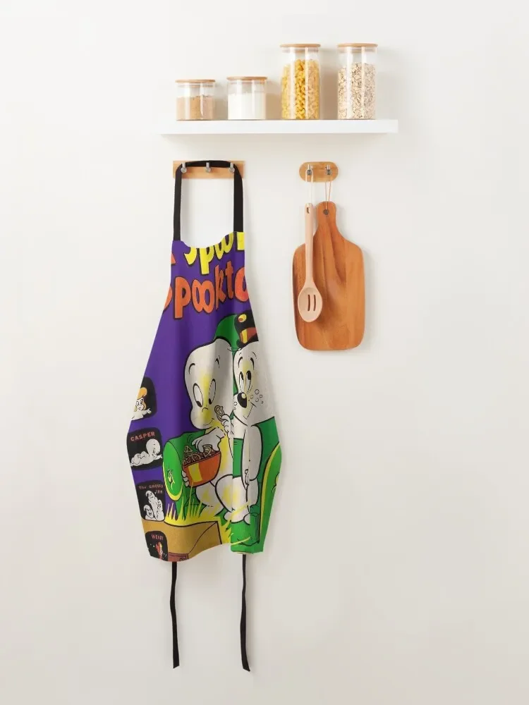 Винтажный комикс-фартук Casper корейский кухонный фартук для женщин и мужчин